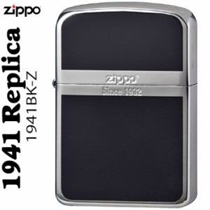 zippo ジッポーライター 1941年復刻レプリカ　銀メッキ+ブラック 送料無料   ヤマトメール便対応 