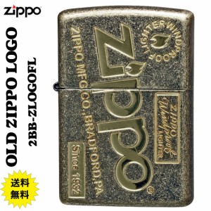 父の日：zippo ジッポーライター アンティーク OLD ZIPPO LOGO  真鍮バレル仕上げ　z2BB-ZLOGOFL　 送料無料  ヤマトメール便対応 