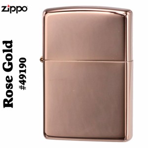 父の日：ZIPPO ジッポーライター  Ｒｏｓｅ　Ｇｏｌｄ ローズゴールド  ハイポリッシュ　＃49190 ヤマトメール便対応 