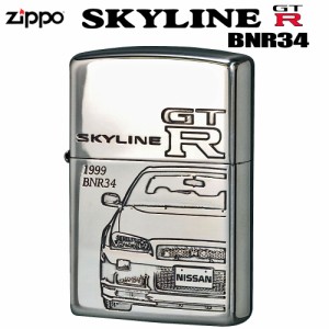 zippo ジッポーライター 五代目スカイラインGT-R 1999年〜/ZP GT-R  BNR34]  送料無料  ヤマトメール便対応 