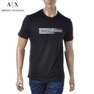 アルマーニエクスチェンジ A|X ARMANI EXCHANGE クルーネックTシャツ 半袖 メンズ ブランド 3LZTHC ZJBVZ ブラック