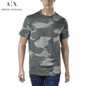 アルマーニエクスチェンジ A|X ARMANI EXCHANGE クルーネックTシャツ 半袖 メンズ ブランド 3LZTHP ZJ7DZ カーキ