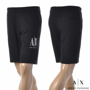 アルマーニエクスチェンジ A|X ARMANI EXCHANGE スウェットショートパンツ メンズ ブランド 8NZSPA ZJ1ZZ ブラック