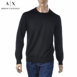 アルマーニエクスチェンジ A|X ARMANI EXCHANGE クルーネックニット セーター メンズ ブランド 8NZM3A ZM8AZ ブラック