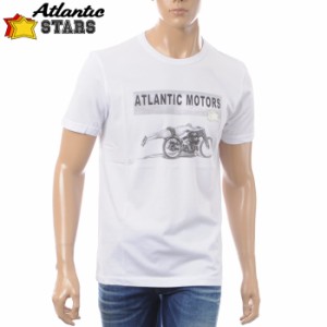 アトランティックスターズ ATLANTIC STARS クルーネックTシャツ 半袖 メンズ AMS1837 ホワイト