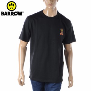 バロー BARROW Tシャツ メンズ ブランド S4BWUATH144 半袖 クルーネック ブラック 2024春夏新作