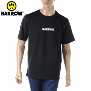 バロー BARROW Tシャツ メンズ ブランド S4BWUATH147 半袖 クルーネック ブラック 2024春夏新作