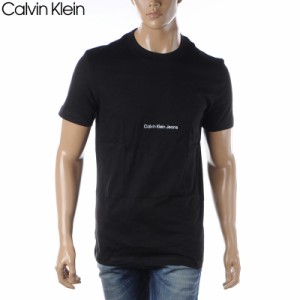 カルバンクライン ジーンズ CALVIN KLEIN JEANS Tシャツ メンズ ブランド クルーネック 半袖 J30J322848 ブラック