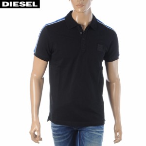 ディーゼル DIESEL ポロシャツ 半袖 メンズ T-RALFY-S1 00SEEG-0MXZA ブラック