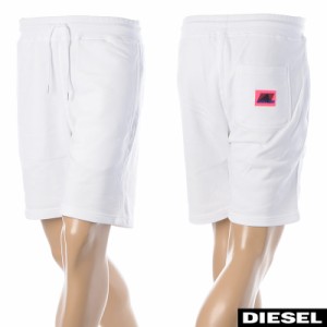 ディーゼル DIESEL ショートパンツ スウェット メンズ BMOWT-PANCALZONCINI 00S0ES-0BDAM ホワイト