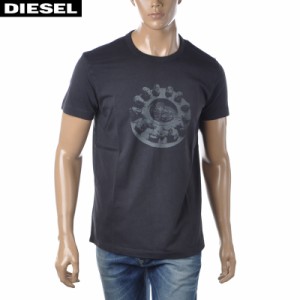 ディーゼル DIESEL クルーネックTシャツ 半袖 メンズ ブランド T-DIEGOR-C1 A03774-0TDAN ブラック