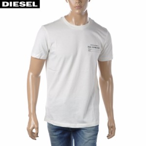 ディーゼル DIESEL クルーネックTシャツ 半袖 メンズ ブランド T-DIEGOR-C5 A03816-0GRAM ホワイト