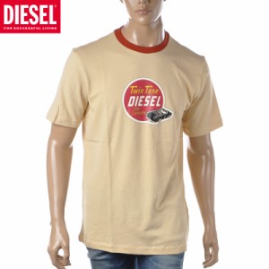 ディーゼル DIESEL クルーネックTシャツ 半袖 メンズ ブランド T-JUST-C12 A03839-0EFAN ベージュ