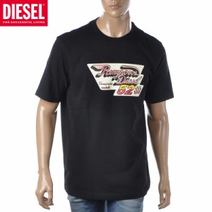 ディーゼル DIESEL クルーネックTシャツ 半袖 メンズ ブランド T-JUST-C15 A03846-0EFAN ブラック