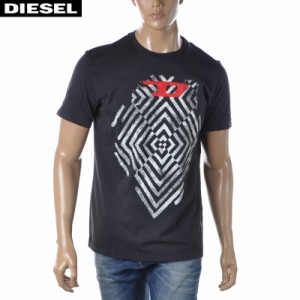 ディーゼル DIESEL クルーネックTシャツ 半袖 メンズ ブランド T-DIEGOR-C16 A05257-0TDAN ブラック
