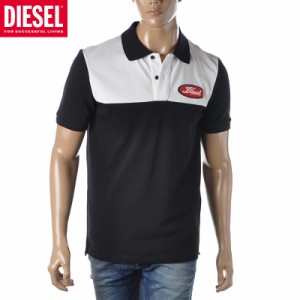 ディーゼル DIESEL ポロシャツ メンズ ブランド T-SMITH-YOKE A03840-0MXZA ブラック