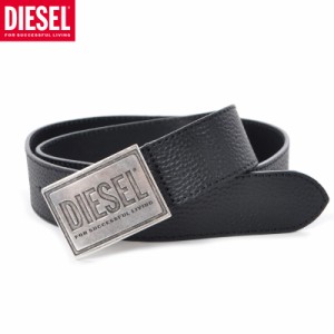 ディーゼル DIESEL レザーベルト メンズ ブランド B-GRAIN II X08893 P0396 ブラック