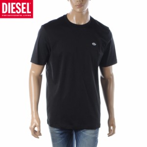 ディーゼル DIESEL Tシャツ メンズ T-JUST-DOVAL-PJ A03819-0AIJU ブラック