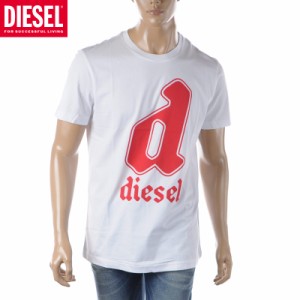 ディーゼル DIESEL Tシャツ メンズ ブランド クルーネック T-DIEGOR-K54 A08681-0GRAI ホワイト