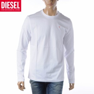 ディーゼル DIESEL Tシャツ メンズ 長袖 T-DIEGOR-LS-MICRODIV A08014-0HFAX ホワイト