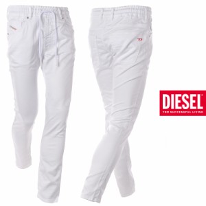 ディーゼル デニムスウェットパンツ DIESEL ジョグジーンズ メンズ ブランド KROOLEY-NE A09721-0684U ホワイト 2023秋冬新作