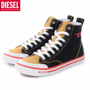 ディーゼル DIESEL スニーカー メンズ ブランド ハイカット S-ATHOS-MID Y02879-PR012 ブラック 2023秋冬新作