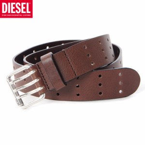 ディーゼル DIESEL ベルト メンズ ブランド レザー B-MILI X08139-PR227 ブラウン 2023秋冬新作