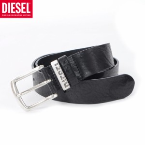 ディーゼル ベルト DIESEL メンズ ブランド レザー B-VISIBLE X08506-PS142 ブラック 2023秋冬新作