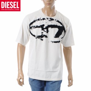 ディーゼル DIESEL Tシャツ メンズ ブランド T-BOXT-N14 A13049-0DQAU 半袖 クルーネック ホワイト 2024春夏新作