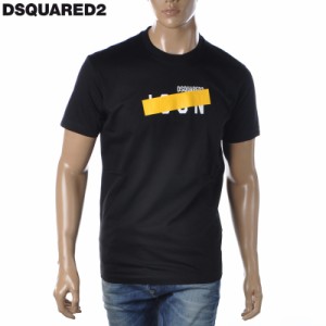 ディースクエアード DSQUARED2 クルーネックTシャツ 半袖 メンズ ブランド S79GC0035 S23009 ブラック