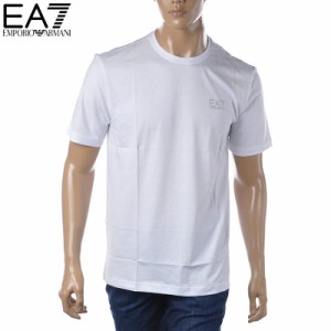 エンポリオアルマーニ EA7 EMPORIO ARMANI クルーネックTシャツ 半袖 メンズ ブランド 3LPT32 PJ02Z ホワイト