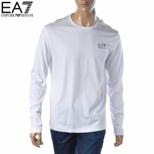 エンポリオアルマーニ EA7 EMPORIO ARMANI クルーネックTシャツ 長袖 ロンT メンズ ブランド 3LPT21 PJFFZ ホワイト