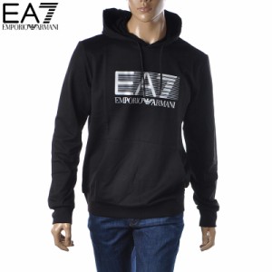 エンポリオアルマーニ EA7 EMPORIO ARMANI プルオーバーパーカー スウェット メンズ ブランド 6LPM62 PJ05Z ブラック