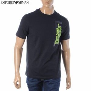 エンポリオアルマーニ EMPORIO ARMANI クルーネックTシャツ 半袖 メンズ 3H1T92 1J0AZ ネイビー