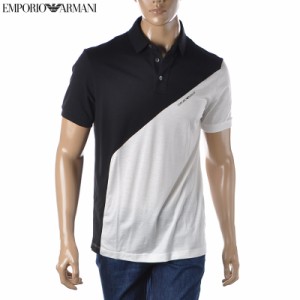 エンポリオアルマーニ EMPORIO ARMANI ポロシャツ メンズ ブランド 3L1FAW 1JBWZ ブラック