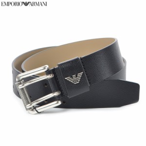 エンポリオアルマーニ EMPORIO ARMANI レザーベルト メンズ ブランド Y4S079 YAQ2G ブラック