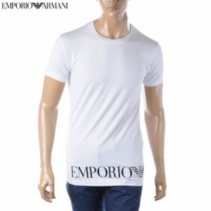 エンポリオアルマーニ EMPORIO ARMANI UNDERWEAR Tシャツ メンズ クルーネック 半袖 111035 3R755 ホワイト