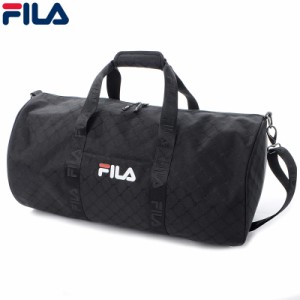 フィラ FILA ダッフル ボストンバッグ ショルダーストラップ付き 2WAYバッグ NEW TRAVEL BAG 685111 ブラック