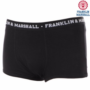 フランクリンマーシャル FRANKLIN&MARSHALL ボクサーパンツ 下着 メンズ ブラック UWUA9076