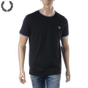 フレッドペリー FRED PERRY Tシャツ メンズ ブランド M1588 ツインティップライン クルーネック 半袖 2024春夏新作