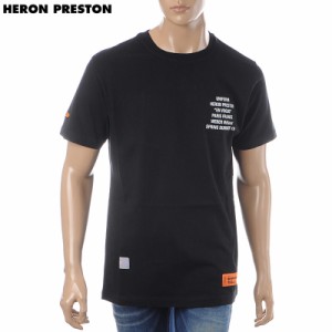 ヘロン プレストン HERON PRESTON クルーネックTシャツ 半袖 メンズ T-SHIRT SS REG. METAL WORKER BLACK MULTI HMAA001S196320261088 ブ