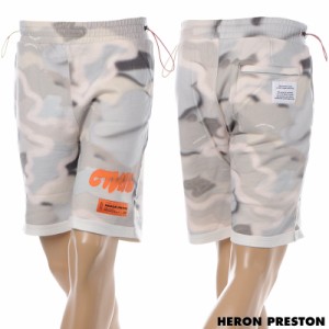 ヘロン プレストン HERON PRESTON スウェットショートパンツ メンズ FLEECE SHORTS CTNMB SPRAY HMCI004S20896008 ホワイトカモフラ