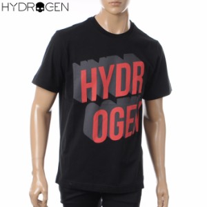 ハイドロゲン HYDROGEN クルーネックTシャツ 半袖 メンズ 225606 ブラック