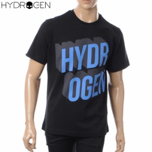 ハイドロゲン HYDROGEN クルーネックTシャツ 半袖 メンズ 225606 ブラック