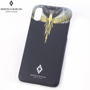 マルセロバーロン MARCELO BURLON iPhone XS/X ケース カバー YELLOW WINGS X CASE CMPA007E190080401088 ブラック