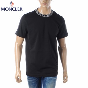 モンクレール MONCLER Tシャツ メンズ クルーネック 8C00024 8390T ブラック 2024春夏新作