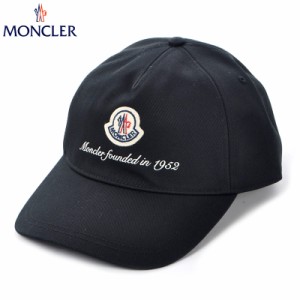 モンクレール MONCLER ベースボールキャップ 帽子 メンズ 3B00002 0U162 ブラック 2024春夏新作
