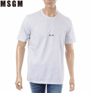 エムエスジーエム MSGM クルーネックTシャツ 半袖 メンズ 2640MM162 グレー