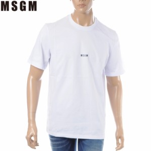 エムエスジーエム MSGM クルーネックTシャツ 半袖 メンズ 2640MM184 ホワイト