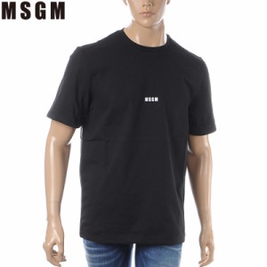 エムエスジーエム MSGM クルーネックTシャツ 半袖 メンズ 2640MM184 ブラック